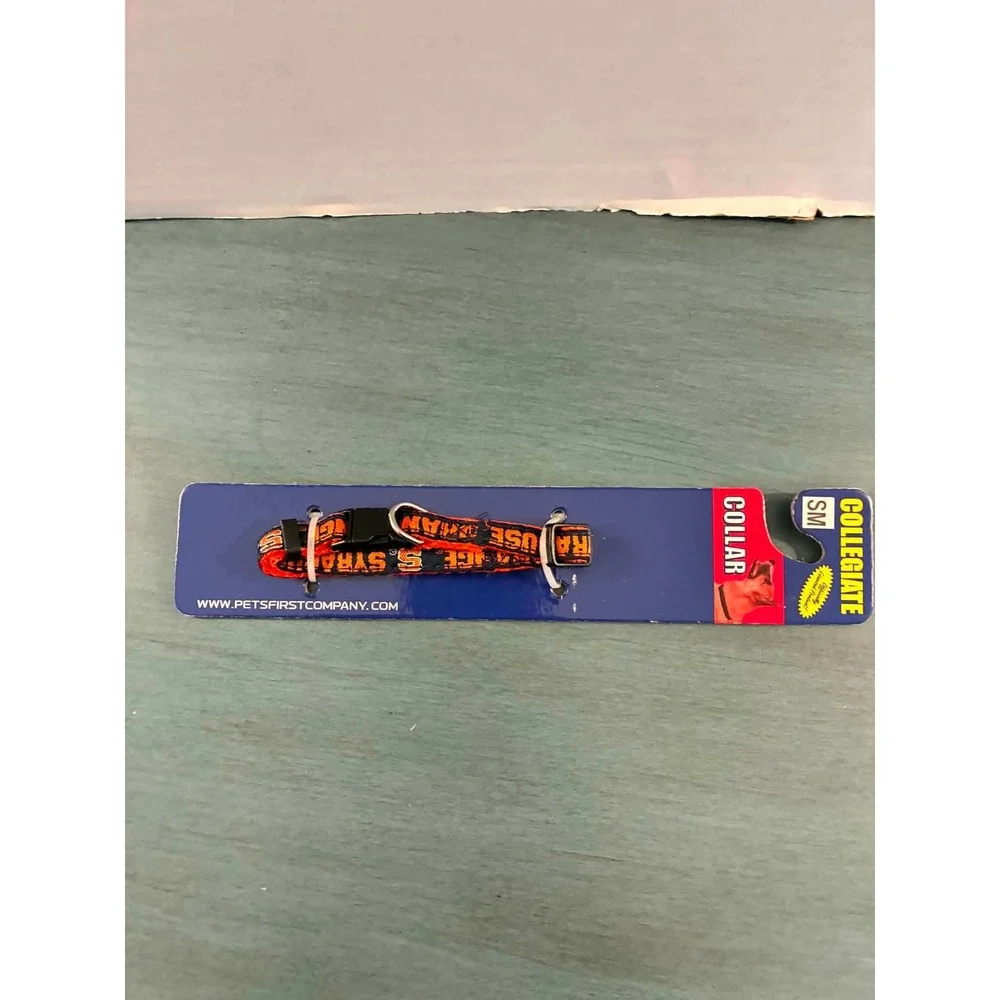 Pets First Syracuse University Dog Collar Small Orange New NCAA Collegiate SM